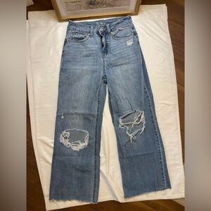 Rewash size 1/24 distressed flare jeans